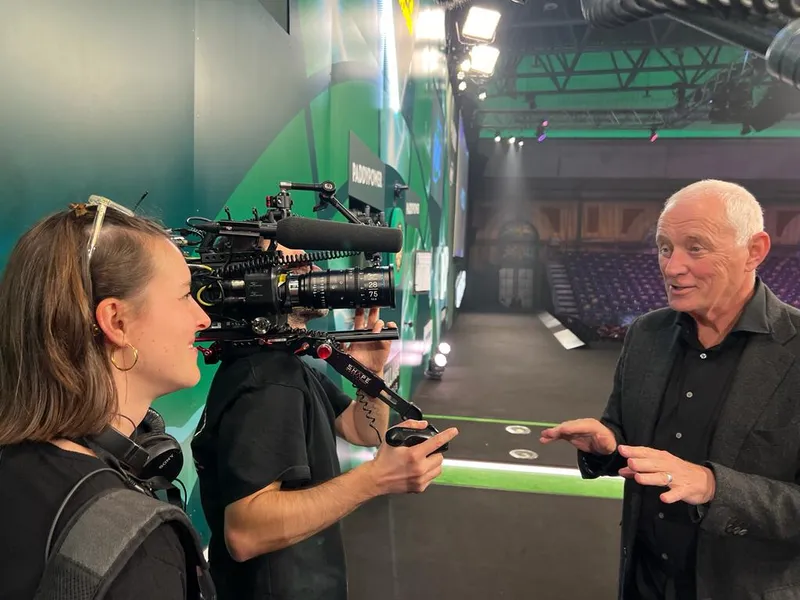 Interviewing Barry Hearn.